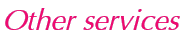 Other services