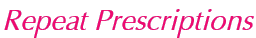 Repeat Prescriptions